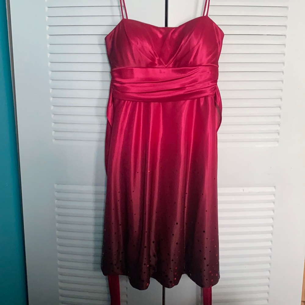 Pink dress with spaghetti straps